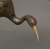 TWO JAPANESE BRONZE CRANES, TAISHO PERIOD (1912-1926)