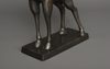 A JAPANESE LARGE BRONZE MUSCULAR STAG, TAISHO PERIOD (1912-1926)