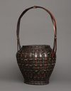 A LARGE JAPANESE IKEBANA FLOWER BASKET, SHOWA PERIOD (1926-1989)