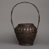 A LARGE JAPANESE IKEBANA FLOWER BASKET, SHOWA PERIOD (1926-1989)