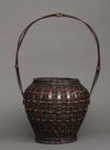A LARGE JAPANESE IKEBANA FLOWER BASKET, SHOWA PERIOD (1926-1989)