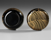 NATSUME TEA CADDY WITH ALLOVER GOLDLEAF LACQUERED DECORATION OF A WEEPING WILLOW TREE, 20TH CENTURY