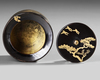 NATSUME TEA CADDY WITH ALL-OVER GOLDLEAF LACQUERED DECORATION OF A WILLOW TREE, MEIJI PERIOD,1868-1912