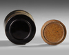 NATSUME TEA CADDY WITH ALL-OVER GOLDLEAF LACQUERED DECORATION OF A WILLOW TREE, MEIJI PERIOD,1868-1912