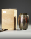 STUNNING ART DECO BRONZE VASE — GEOMETRIC ELEGANCE IN CLASSIC FORM, Ca 1920-30s