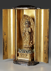 ELEVEN-HEADED KANNON STATUE IN ORIGINAL ZUSHI SHRINE – FROM ISHIYAMA-DERA TEMPLE,EDO PERIOD (1615–1868)