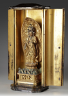 ELEVEN-HEADED KANNON STATUE IN ORIGINAL ZUSHI SHRINE – FROM ISHIYAMA-DERA TEMPLE,EDO PERIOD (1615–1868)