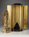 ELEVEN-HEADED KANNON STATUE IN ORIGINAL ZUSHI SHRINE – FROM ISHIYAMA-DERA TEMPLE,EDO PERIOD (1615–1868)