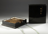 A JAPANESE SUZURIBAKO AND RYOSHIBAKO SET WITH IMPERIAL CHRYSANTHEMUM CREST, EDO PERIOD (1615–1868)