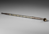 VERY LONG EXTENDABLE BRONZE KISERU PIPE WITH INTRICATE GOLD DECORATION,MEIJI PERIOD,1868-1912