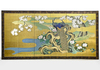 A LARGE JAPANESE SIX-PANEL SCREEN – PEACOCKS AMONG BLOSSOMS ON GOLDLEAF BACKGROUND