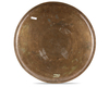 A RED COPPER ENGRAVED TRAY, MADE BY TAGHI PASHOOTAN, PERSIA, LATE 19TH CENTURY