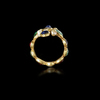EMERALD, GARNET AND PEARL RING 5TH TO 6TH CENTURY A.D.