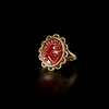A ROMAN AGATE INTAGLIO RING DEPICTING A MILITARY HELMET – 1ST CENTURY A.D.