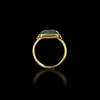 BYZANTINE GOLD RING WITH GREEN BERYL INSET OF A PEACOCK 5TH–7TH CENTURY A.D.