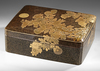 A JAPANESE SUZURIBAKO AND RYOSHIBAKO SET WITH IMPERIAL CHRYSANTHEMUM CREST, EDO PERIOD (1615–1868)