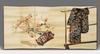 A JAPANESE SIX PANEL BYÔBU 屏風 EMBROIDERED WITH TAGASODE 誰袖 (“WHOSE SLEEVES?”), LATE MEIJI PERIOD, EARLY TAISHO PERIOD