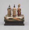 EXCEPTIONAL ZUSHI-SHRINE WITH 3 DEITIES,EDO PERIOD (1615–1868)