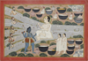 BHAIRAVA AT THE FEET OF GOSAINJI KOTA, RAJASTHAN, INDIA, CIRCA 18TH CENTURY