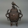 A LARGE JAPANESE PATINATED BRONZE KÔRO 香炉 (INCENSE BURNER), 19TH CENTURY