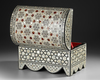 AN OTTOMAN MOTHER-OF-PEARL AND TORTOISESHELL-INLAID JEWELLERY BOX, SYRIA OR EGYPT, 20TH CENTURY
