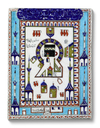 AN IZNIK STYLE POTTERY TILE DEPICTING THE KA'BA AND THE MASJID AL-HARAM, TURKEY, 19TH CENTURY