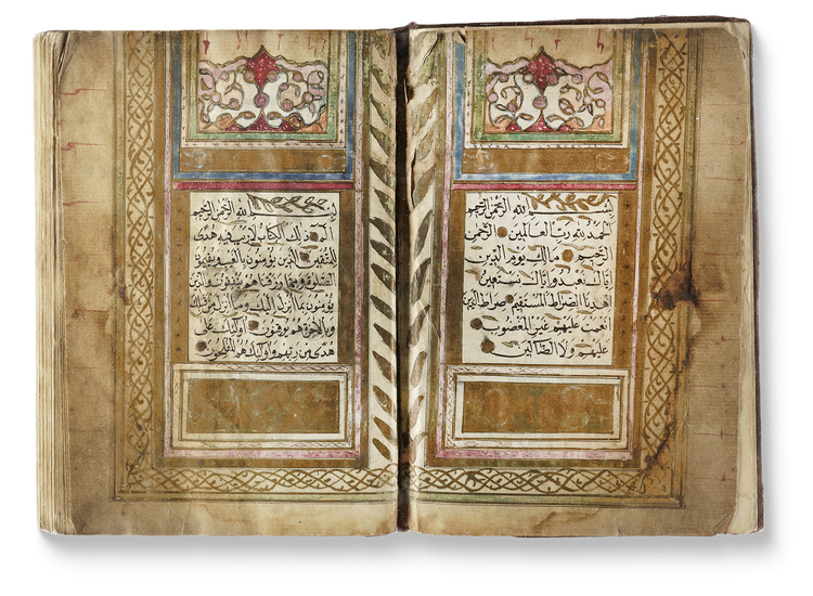 AN OTTOMAN ILLUMINATED QURAN, TURKEY 18TH-19TH CENTURY