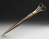 A PAIR OF OTTOMAN DAMASCENED STEEL SCISSORS, TURKEY 19TH CENTURY