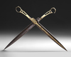 A PAIR OF OTTOMAN DAMASCENED STEEL SCISSORS, TURKEY 19TH CENTURY