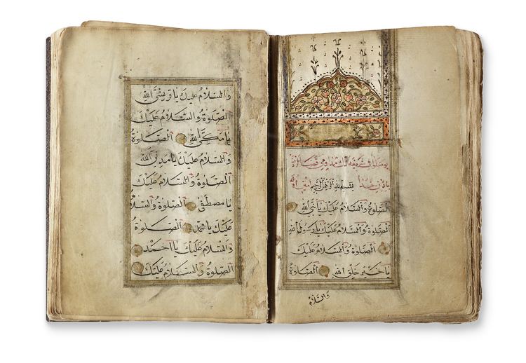 DALA'IL AL-KHAYRAT BY MUHAMMAD BIN SULAYMAN AL-JAZULI (D. 1465 AD), OTTOMAN TURKEY, 18TH-19TH CENTURY