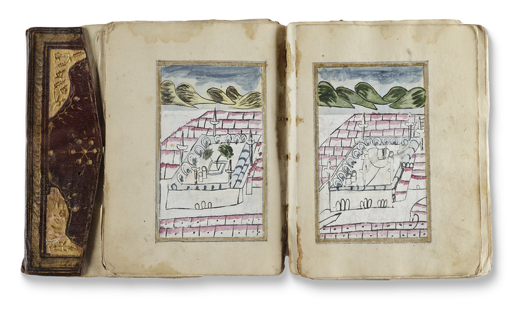 DALA'IL AL-KHAYRAT BY MUHAMMAD BIN SULAYMAN AL-JAZULI (D. 1465 AD), OTTOMAN TURKEY,  18TH CENTURY