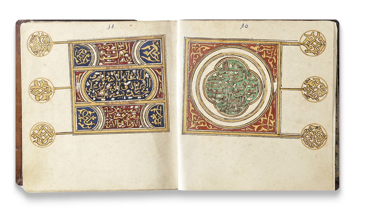 AN ILLUMINATED COLLECTION OF PRAYERS, INCLUDING DALA’IL AL-KHAYRAT, NORTH AFRICA AND DATED 1292 AH/1875 AD