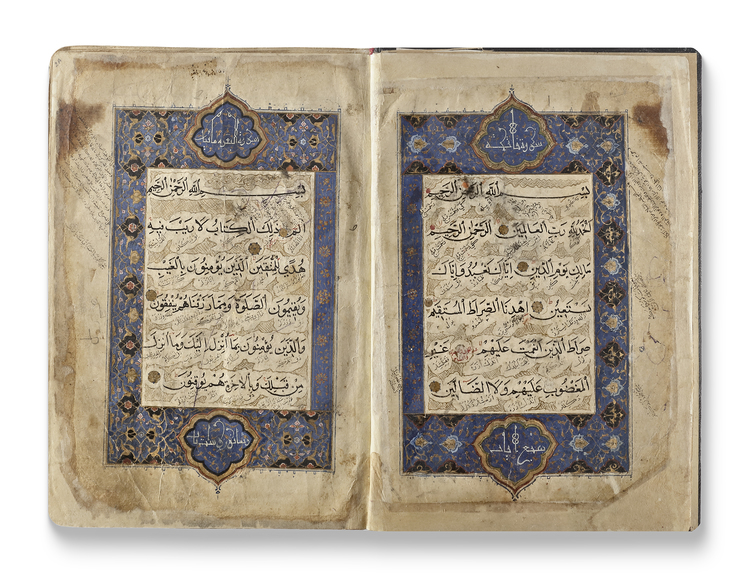 AN ILLUMINATED OTTOMAN QURAN SIGNED PIR BIN AHMAD BIN SULAYMAN, OTTOMAN TURKEY, DATED SHA'BAN AH 913/ 1507-1508 AD