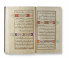 A LARGE ILLUMINATED QURAN, COPIED BY MUHAMMED BIN SALIH, EAST CAUCASUS DAGESTAN AND DATED 1201 AH/1786-1787 AD