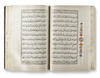A LARGE ILLUMINATED QURAN, COPIED BY MUHAMMED BIN SALIH, EAST CAUCASUS DAGESTAN AND DATED 1201 AH/1786-1787 AD