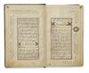 A SAFAVID QURAN WITH PERSIAN TRANSLATIONS MOST PROBABLY BY AQA HADI IBN MULLA MUHAMMAD SALIH MAZANDARANI, COPIED BY MUHTASHAM AL-ISFAHANI, THE ROYAL SCRIBE ( KATIB AL-SULTANI ), PERSIA, EARLY 18TH CENTURY