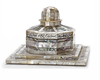 AN OTTOMAN MOTHER-OF-PEARL JEWELRY BOX SHAPED LIKE THE AL-AQSA AL-SHARIF MOSQUE.