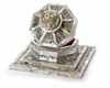 AN OTTOMAN MOTHER-OF-PEARL JEWELRY BOX SHAPED LIKE THE AL-AQSA AL-SHARIF MOSQUE.