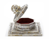 AN OTTOMAN MOTHER-OF-PEARL JEWELRY BOX SHAPED LIKE THE AL-AQSA AL-SHARIF MOSQUE.