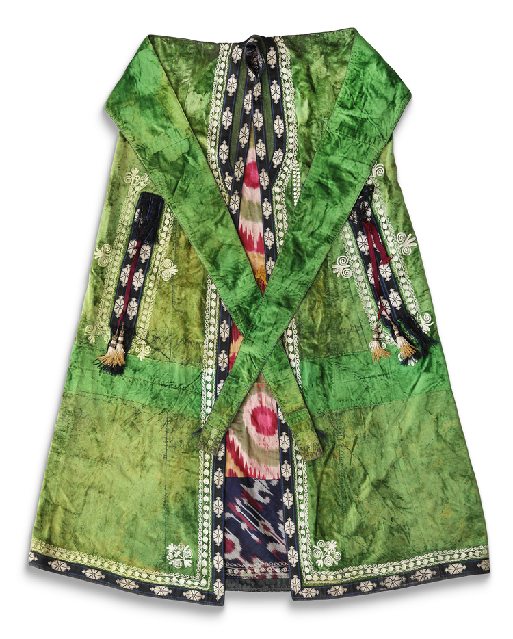 A COLORFUL UZBEK COAT, 19TH CENTURY