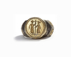 BYZANTINE SILVER-GILDED RING – 6TH–7TH CENTURY AD