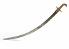 AN INDIAN OR PERSIAN SWORD, 19TH CENTURY