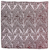 AN OTTOMAN RED EMBROIDERED SILK KISWA, EARLY 20TH CENTURY