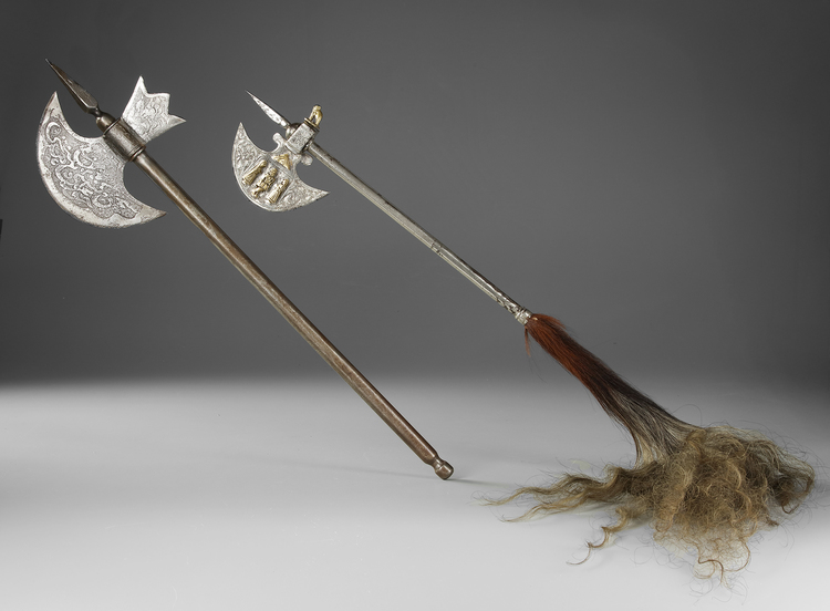 A PERSIAN AND A MUGHAL AXE