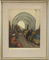 ISIDORE VAN MENS (1890-1985), RABAT, MAROCCO, COLOUR ETCHING