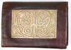 AN OTTOMAN BROCADED LEATHER WALLET, TURKEY 19TH CENTURY