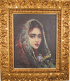 REMZI TASKIRAN, A PAINTING OF A VEILED WOMAN