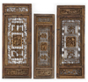 THREE OPENWORK CARVED WOOD PANELS, 19TH CENTURY