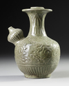 A CHINESE CELADON-GLAZED KENDI,19TH CENTURY