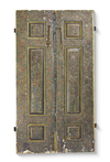 A PAIR OF PAINTED QAJAR WOODEN DOORS, LATE 19TH CENTURY